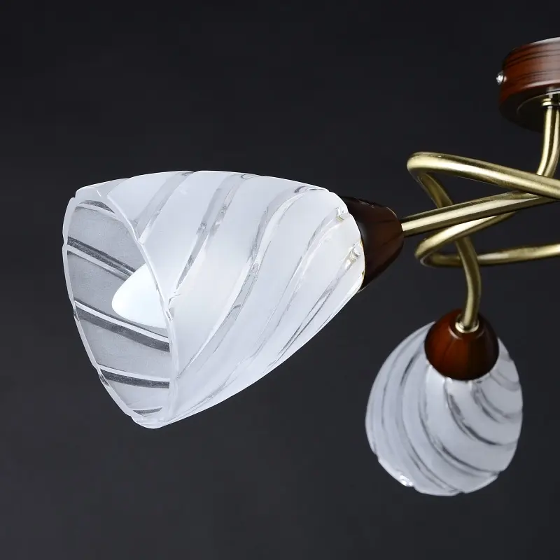 Люстра потолочная Brille классическая E14 40W G (LK-287C/3) - фото 7