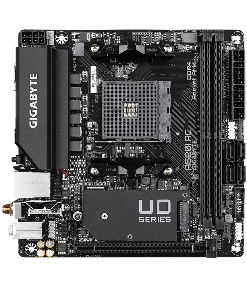 Материнська плата Gigabyte A520I AC Socket AM4 (A520I AC) Б/В