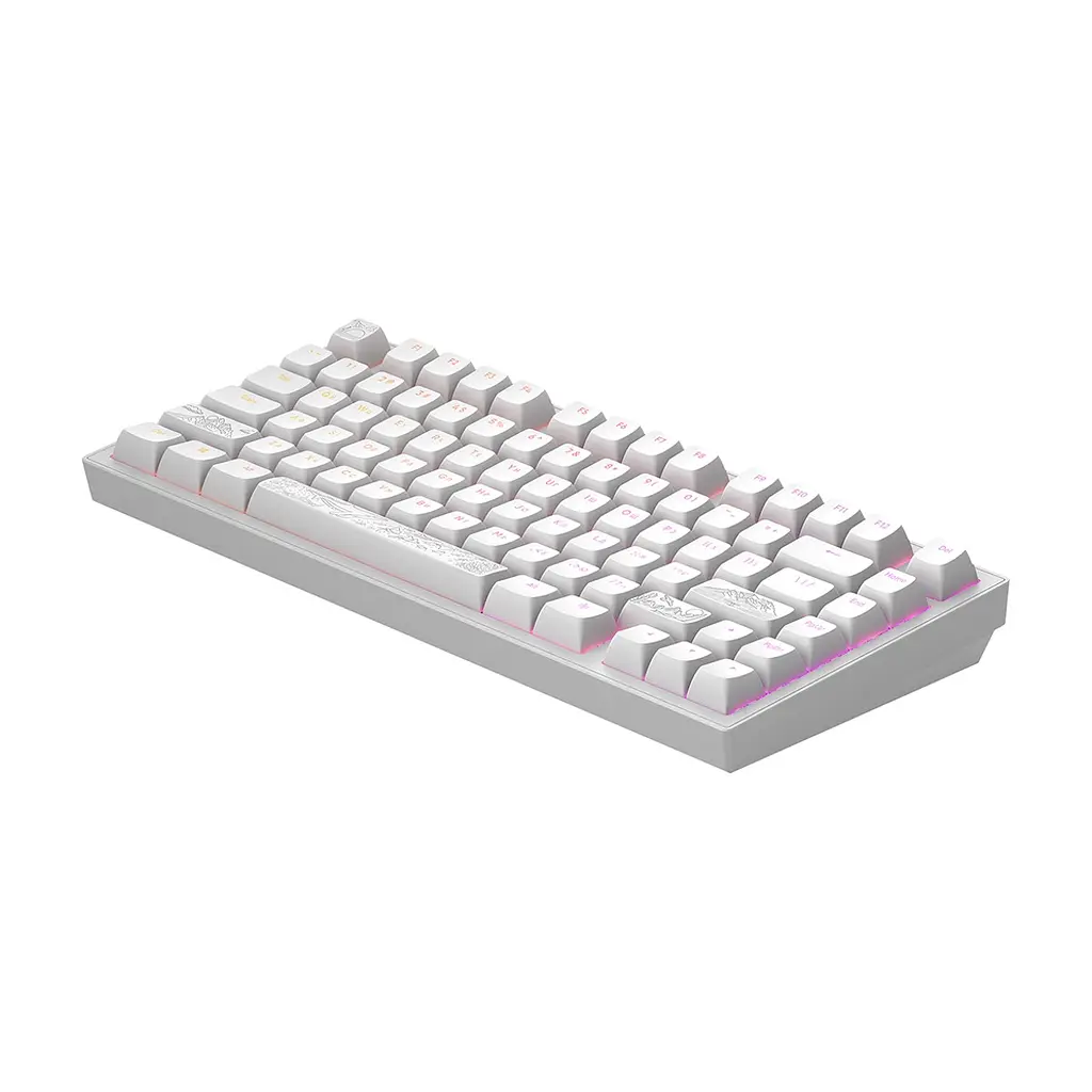 Клавіатура Dark Project ALU81 Terra Nostra PBT RGB Mech G3MS Moonstone White (DPKB_NOSTRA_81_ANSI_WHITE_UA) - фото 6