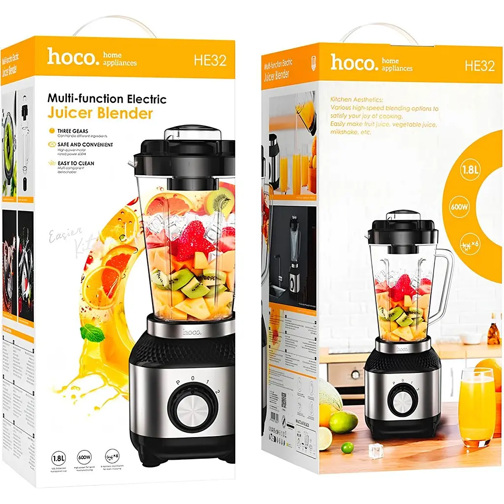 Блендер Hoco HE32 Juicer Black [136083] - фото 5