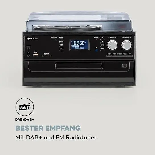 Стереосистема проигрыватель винила Auna Oakland (10033747) - фото 2