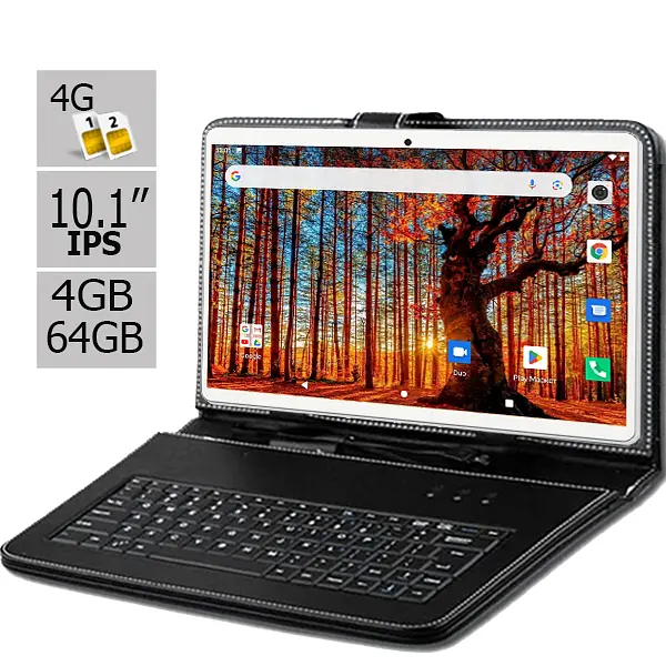 Планшет та чохол-клавіатура Hoozo S 464 LTE 4GB/64GB IPS 10.1" Silver (1387) - фото 2