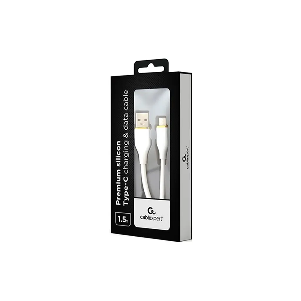 Дата кабель USB 2.0 AM to Type-C 1.5m 2.1A Cablexpert (CC-USB2S-AMCM-1.5M-W) - фото 2
