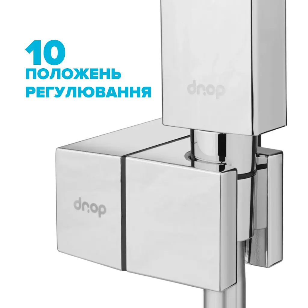 Держатель для ручной душевой лейки Drop HL-M90-CH/CUB крепеж дюбель - фото 2