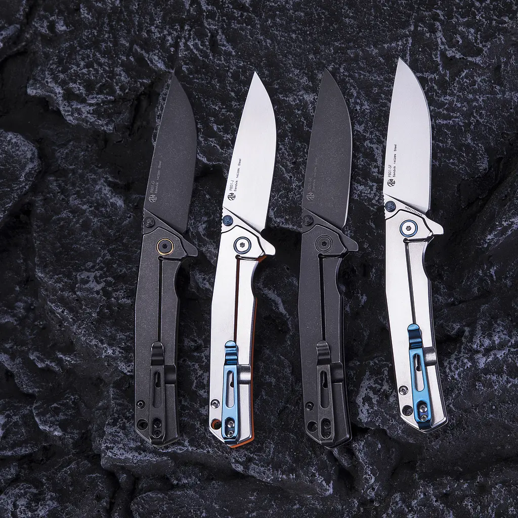 Нож складной туристический Ruike P801-G, (8.6 см) 14C28N/G10 оливковый - фото 14