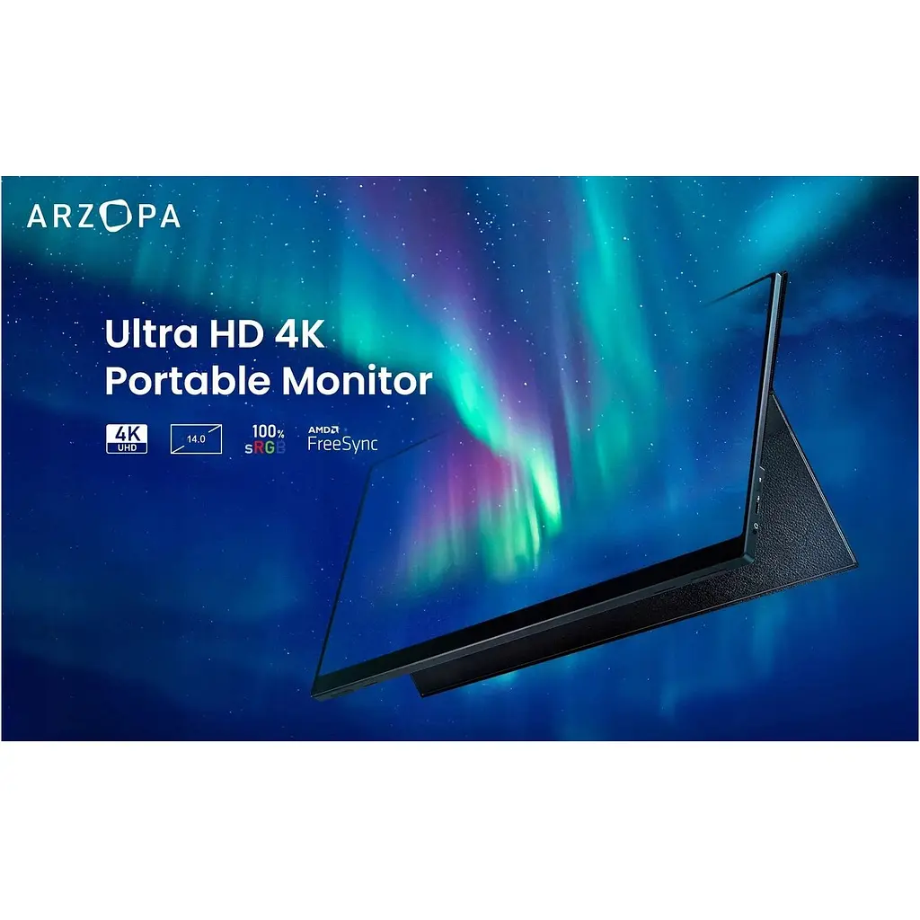 Портативний монітор Arzopa 14" E1 Extreme Slim Black [114223] - фото 5