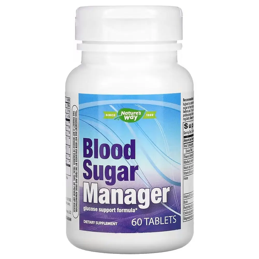 Натуральна добавка Nature's Way Blood Sugar, 60 таблеток для підтримки цукру в крові - фото 2