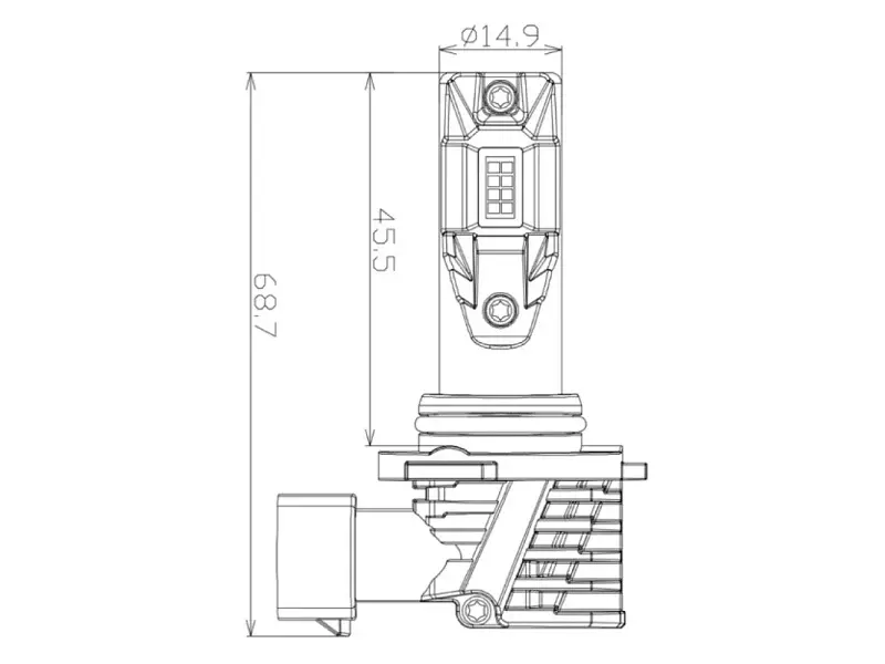 Автолампа Nextone LED L7 9005 6000K - фото 3