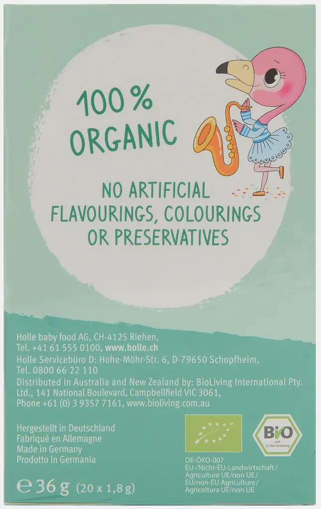 Чай фруктовый Holle Fruity Flamingo для детей и взрослых органический 36 г (20 шт. х 1.8 г) - фото 2