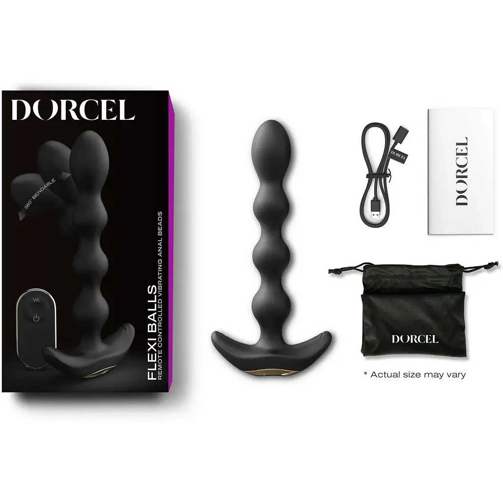 Анальный вибратор-ожерелье Dorcel Flexi Balls - фото 6
