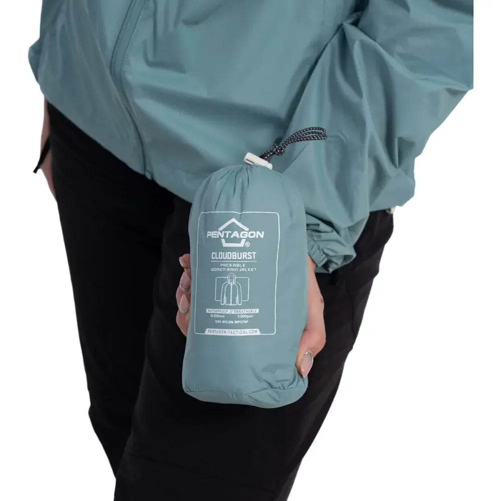 Куртка Pentagon Cloudburst Packable Women’s Rain Jacket M Mint - фото 6