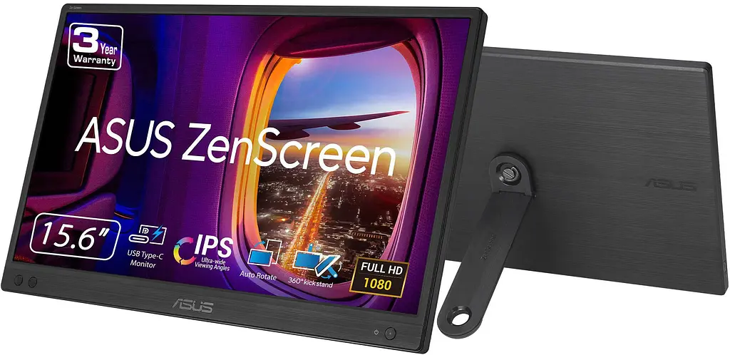 Монітор портативний Asus 15.6" ZenScreen MB166CR USB-C IPS Case teh0014256 - фото 7