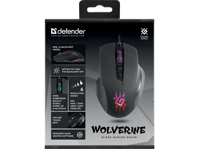 Миша Defender Wolverine GM-700L (52700) - фото 7