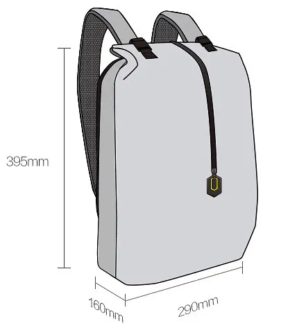 Рюкзак RunMi 90 Ninetygo Outdoor Leisure Shoulder Bag Blue - фото 4
