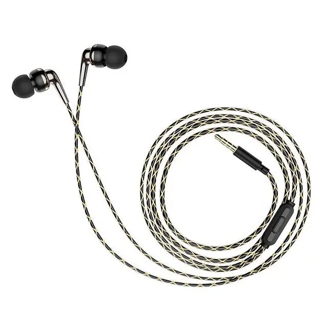 Проводные наушники Hoco M71 Inspiring with mic Hi-Fi, 3.5mm, 1.2m, black - фото 2