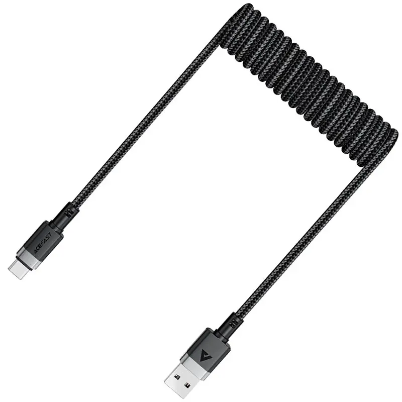 Дата кабель Acefast C14-04 USB to Type-C 3A (1.2m) Black - фото 3