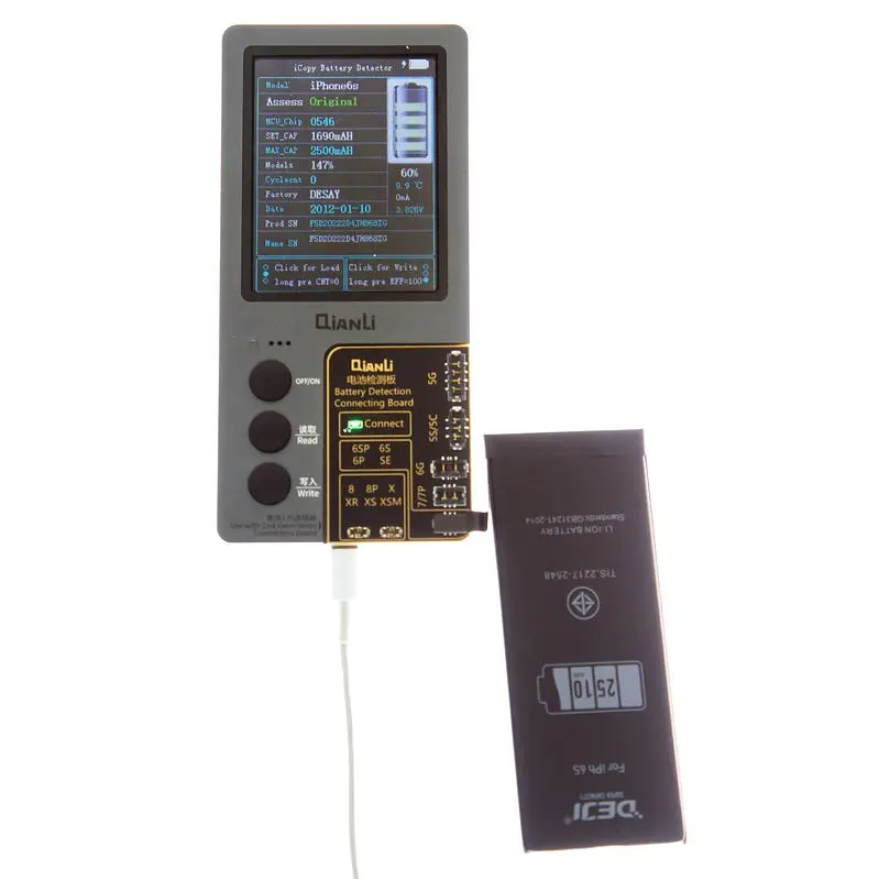 Аккумулятор Deji для Apple iPhone 6S, Li-ion, 3,82 B, 2510 мач, original IC - фото 2