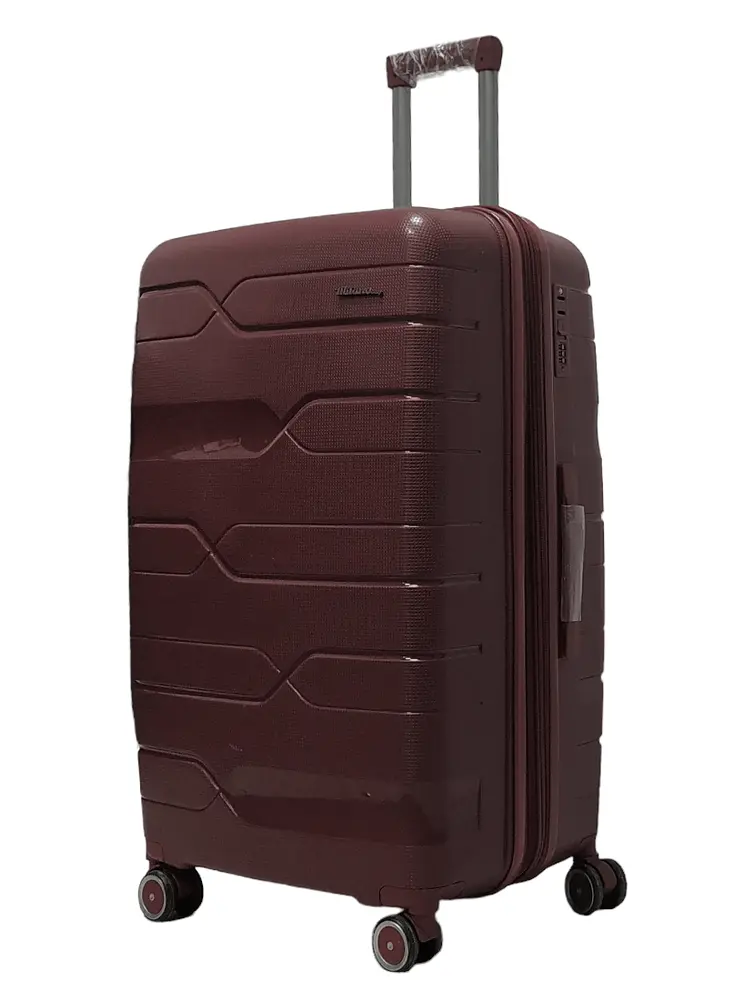Валіза велика L поліпропілен Milano bag 0306 76×49×31см 82л Бордовий - фото 2