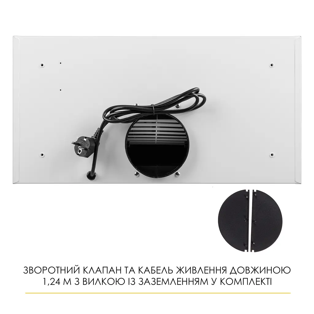 Витяжка повновбудована WEILOR LUMINA WBG 69 WHITE SILENCE - фото 13