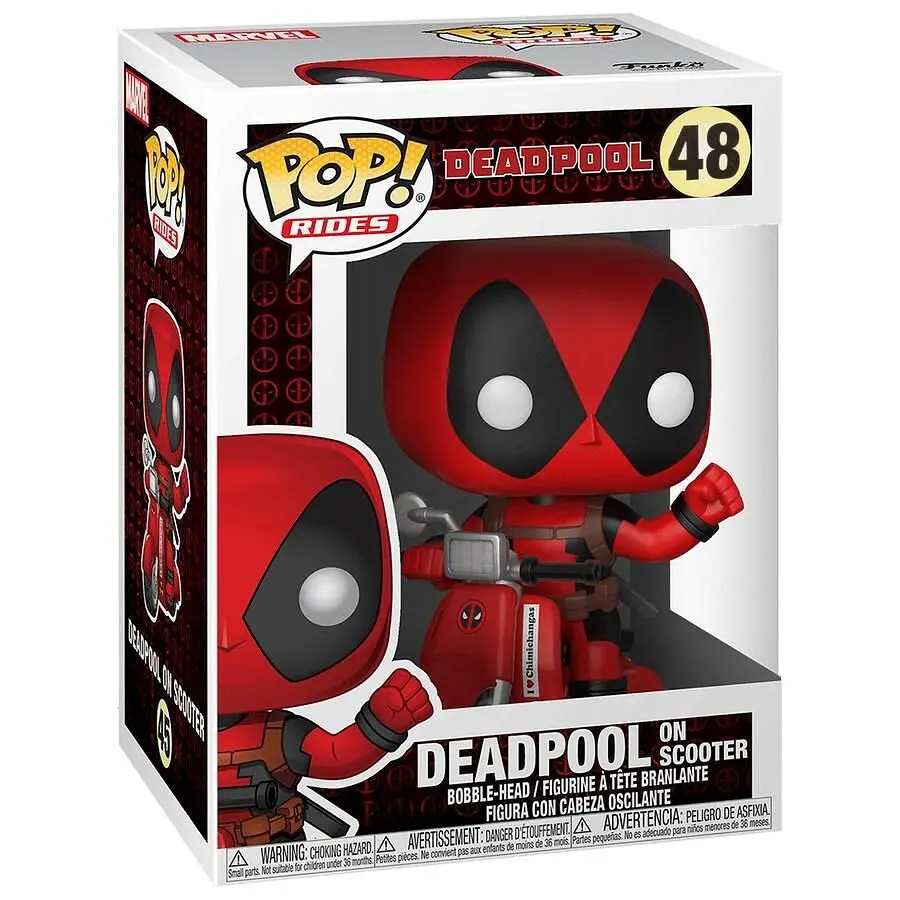 Фігурка Funko Pop Дедпул Дедпул на скутері Deadpool Deadpool on scooter 10 см FP D D 48 - фото 3