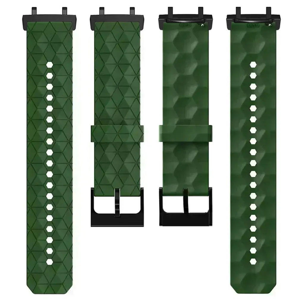 Ремінець Primolux Dimond силіконовий для годинника Xiaomi Amazfit T-Rex 3 (W2323GL2N) - Army Green - фото 5