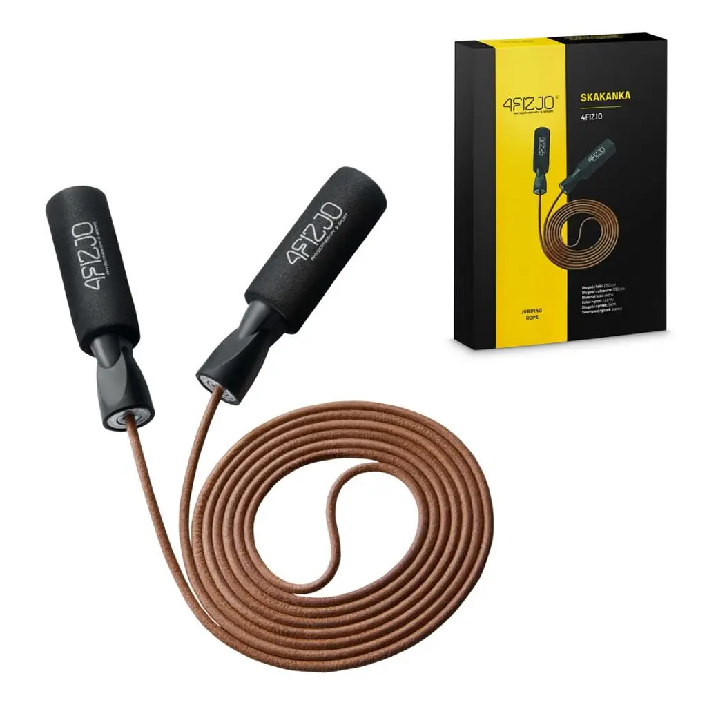 Скакалка 4FIZJO шкіряна для боксу 4FJ1172 (P-5907222931172) - фото 3
