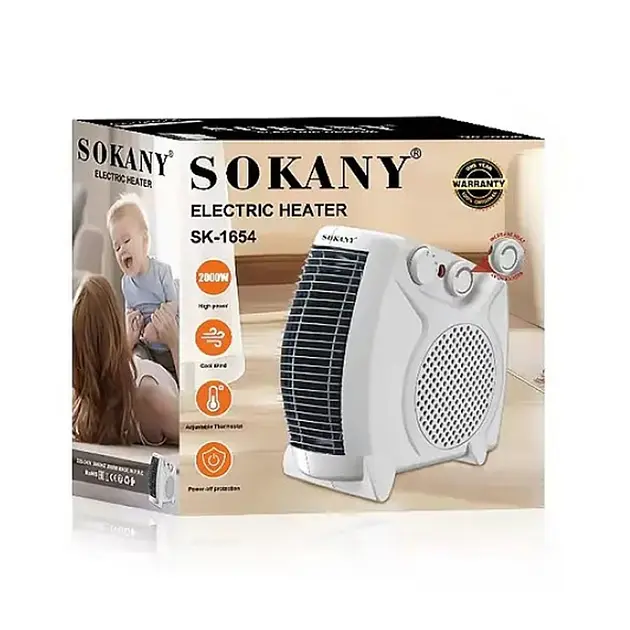 Тепловентилятор дуйка Sokany SK-1654 2000W (до 20 м.кв) - фото 10