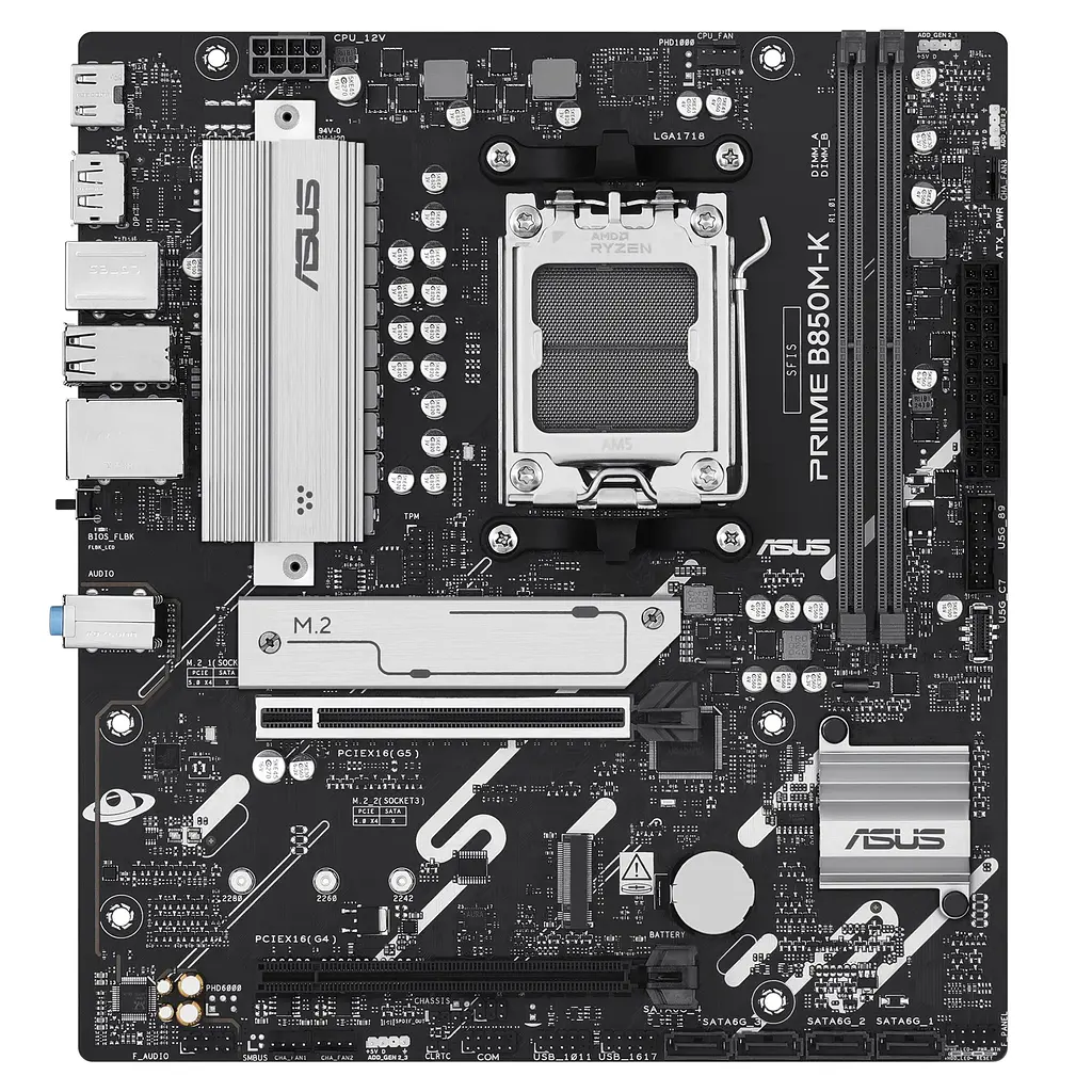 Материнська плата Asus Prime B850M-K Socket AM5 - фото 2