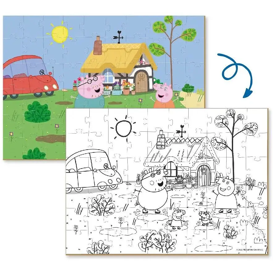 Пазл DoDo 2 в 1 Peppa Pig, 60 елементів (200119) - фото 3