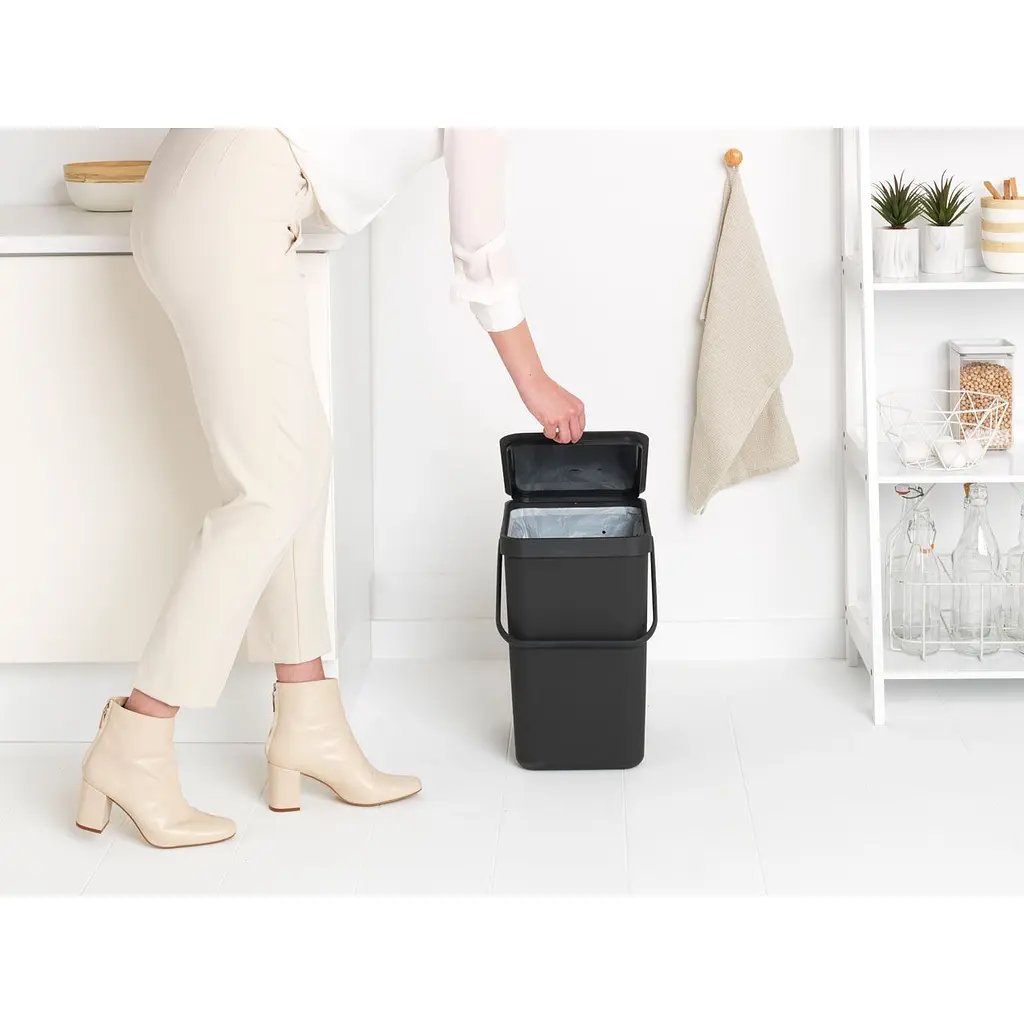 Відро для сміття Brabantia Sort&Go темно-сіре 25 л (129940) - фото 8