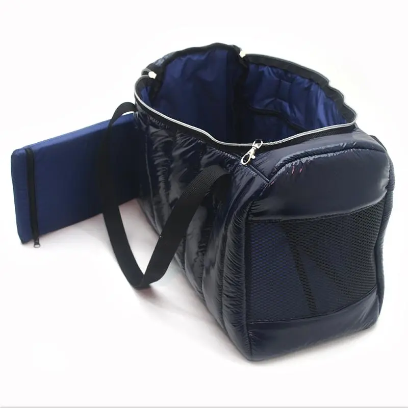 Сумка-тоннель Zoo-hunt для переноски кошек и собак Талисман синяя №1 21х47х30 см - фото 3