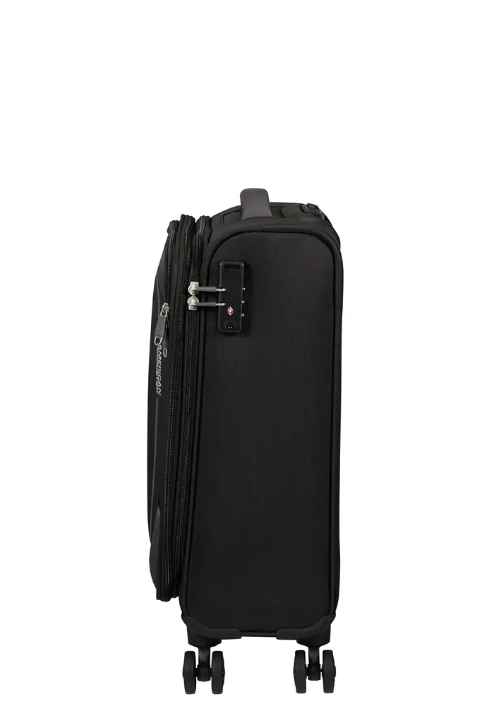 Валіза 55 См American Tourister PULSONIC ASPHALT BLACK 55x40x23(26) MD6*09001 - фото 8