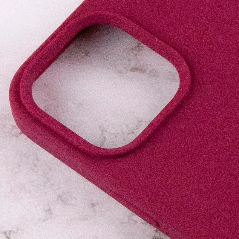 Чохол Silicone Case для Apple iPhone 15 Pro Maroon AA [92771] - фото 4