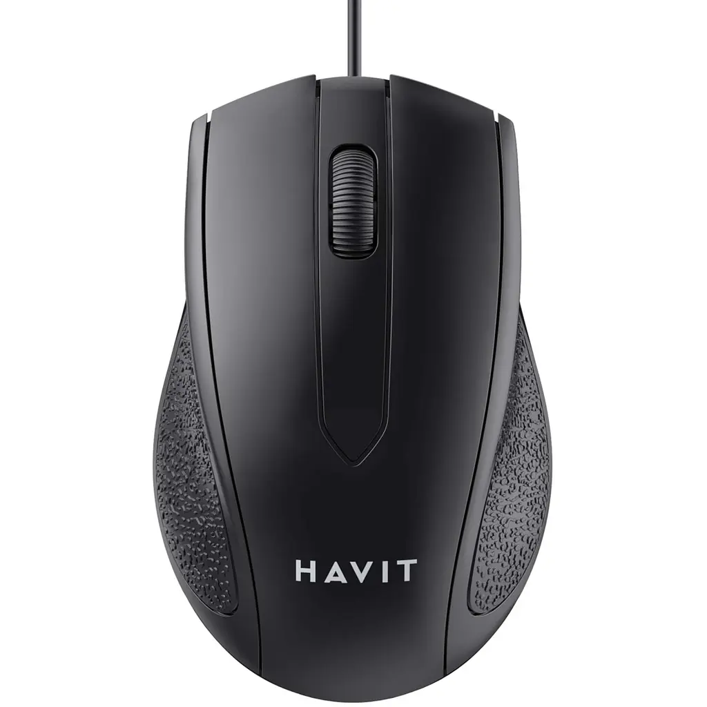 Дротова миша Havit MS80 USB чорна (HV-MS80-BK)