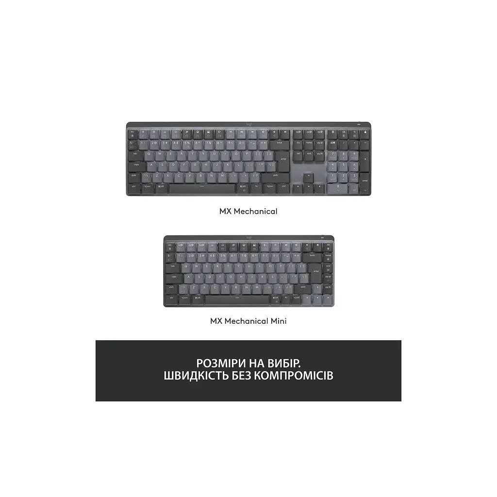 Клавіатура Logitech MX Mechanical Wireless Illuminated Performance Graphite (920-010757) - фото 10