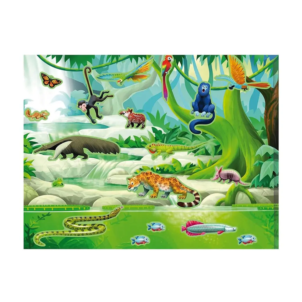 Набір для творчості Melissa & Doug Багаторазові наліпки Джунглі і Савана (MD30502) - фото 3