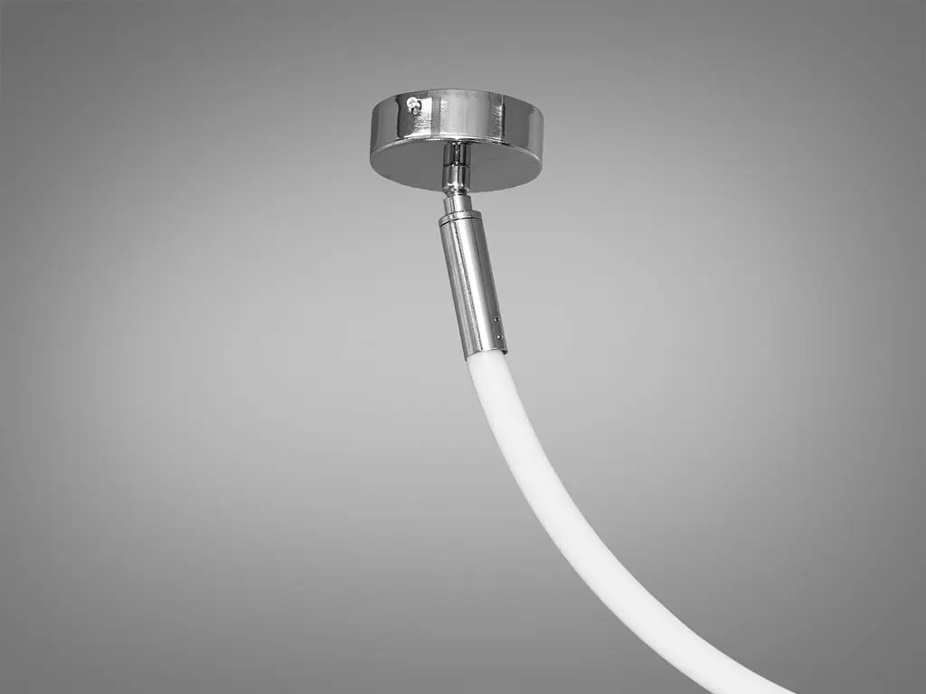 Модна світлодіодна люстра шланг потужністю 17 Вт, хром люстра - фото 3