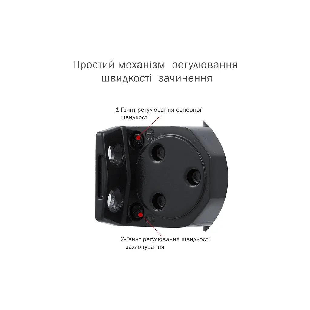 Доводчик двері Ryobi D-2055V BLACK - фото 4