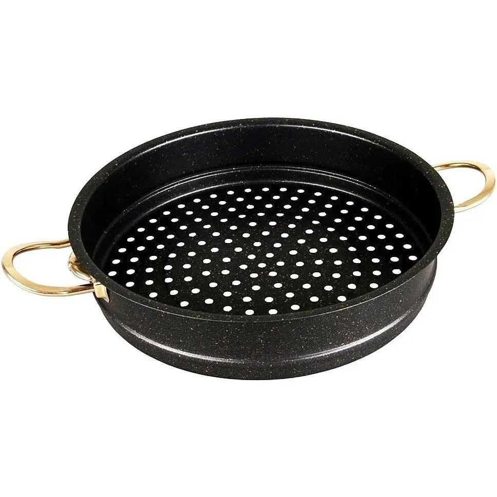 Мантоварка-пароварка O.M.S. Collection 6091-C 30 см 6.4 л с гранитным покрытием 6 предметов черный - фото 8