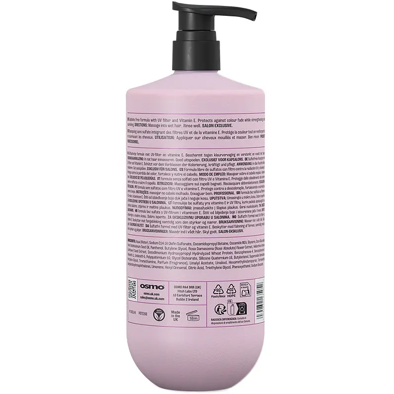 Шампунь Osmo New Colour Save для захисту кольору фарбованого волосся 1 л - фото 2