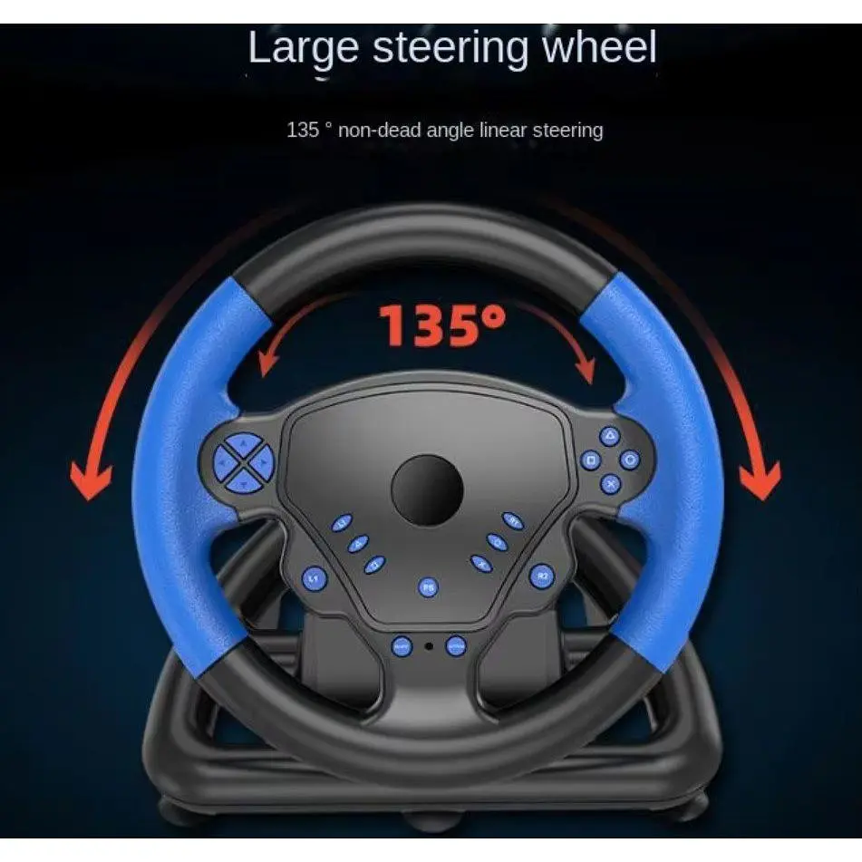 Руль гоночный игровой вибрационный с педалями Voltronic R4/1FA для PC/PS2/PS3/Android - фото 10