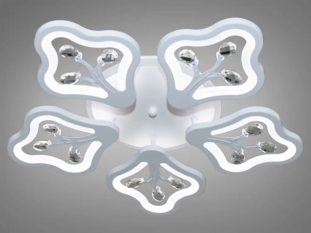 Потолочная LED-люстра с диммером и подсветкой, 95W - фото 2