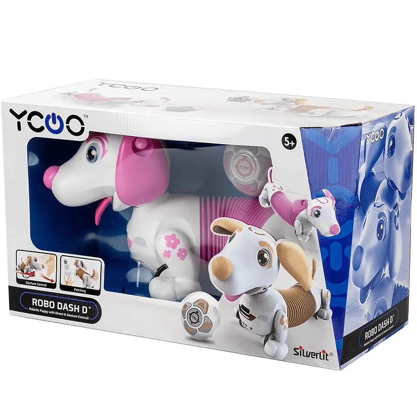 Игрушка робот-собака Silverlit Ycoo Dash D розовая (88742) - фото 6