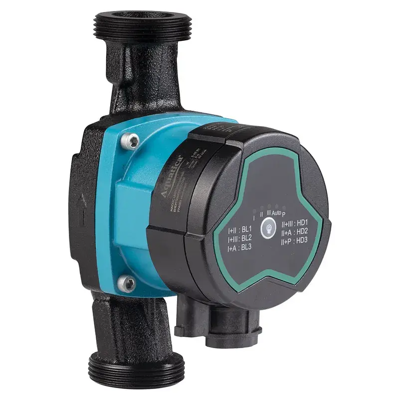 Насос циркуляційний енергозберігаючий 5-60Вт Hmax 8м Qmax 63л/хв Ø1½" 180мм + гайки Ø1" AQUATICA GPA25-8/180 III (774063) - фото 8