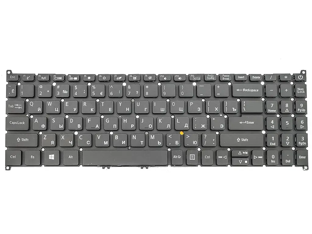 Клавіатура для ACER Aspire A515-53, A515-52, A515-54, A515-55, A515-56, A515-44, A515-45, A515-46, A315-42, A315-55 (RU Black без рамки з підсвічуванням). Оригінал - фото 3