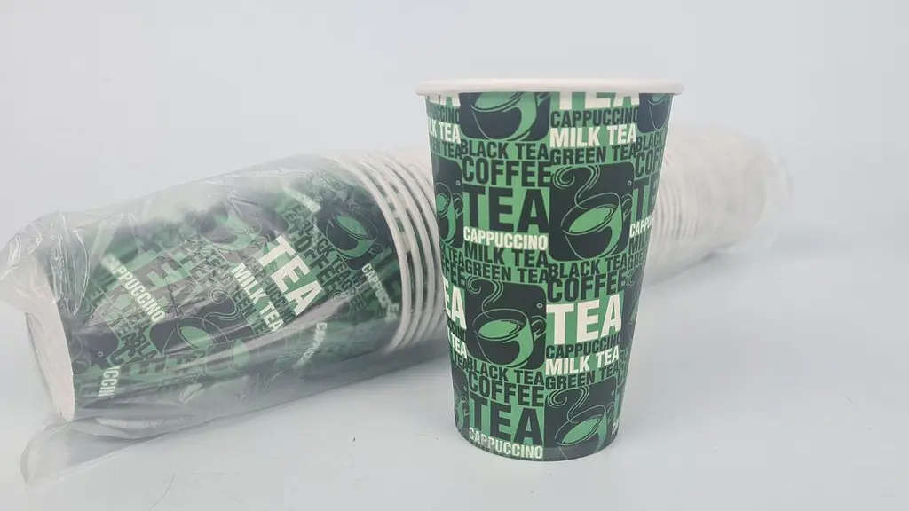 Склянки паперові одноразові 340 мл Юніта TEA зелений (50 шт.)