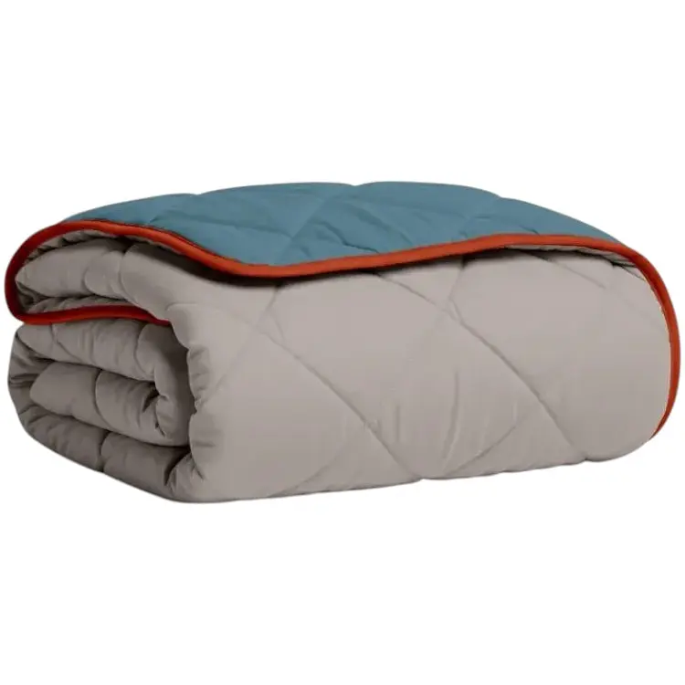 Покривало Cosas TAUPE STONE CS8 200х220 см стьобане двостороннє на ліжко та диван (Blanket_84Quartz_68Sky_kt_103Orange_200x220)