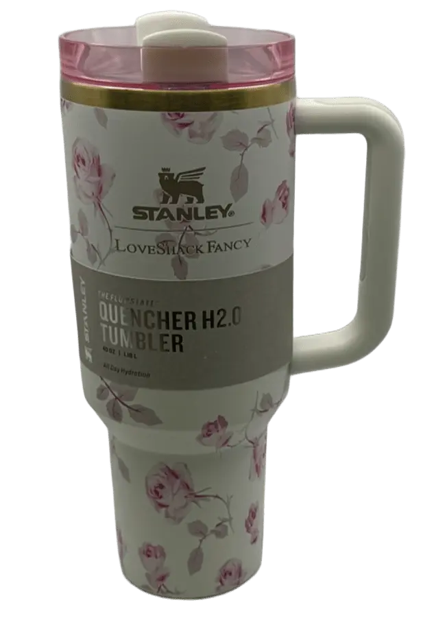 Термос термочашка Stanley Quencher H2.0 Tumbler з нержавіючої сталі 1,18 л Vintage Rose KT6007856 - фото 8