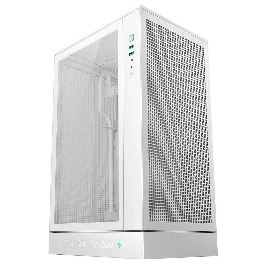 Корпус DeepCool CH270 Digital Білий (R-CH270-WHNDM0-G-1) без БЖ
