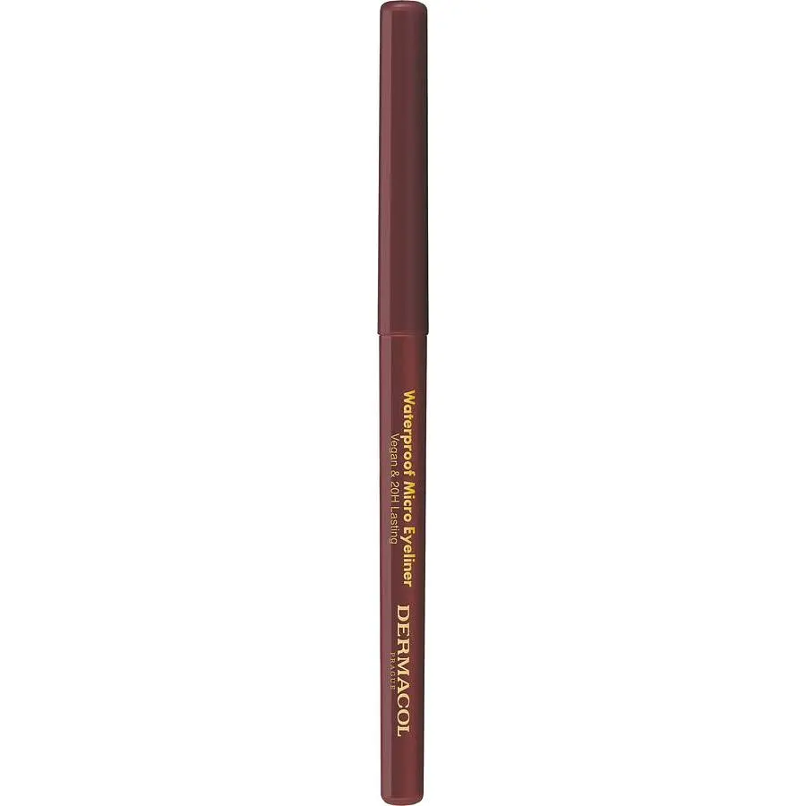 Автоматичний водостійкий олівець для очей Dermacol Waterproof Micro Eyeliner №2 коричневий 0.3 г - фото 2